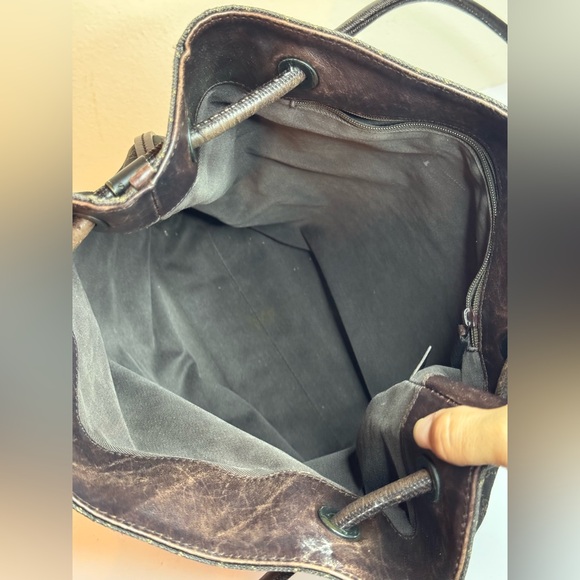 GUCCI GG Monogram Canvas Tote Bag Brown Vintage - Picture 7 of 12